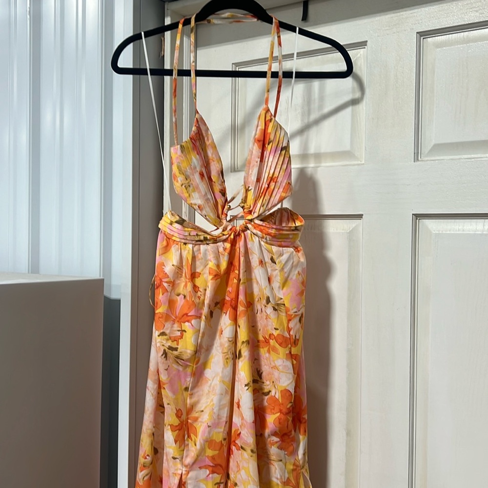 NWT Hello Molly Floral Cutout Midi Dress